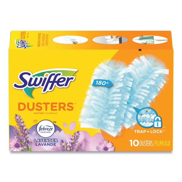 Swiffer Refill Dusters, DustLock Fiber, Lgt Blue, Lavender Vanilla Scent, PK40 21461